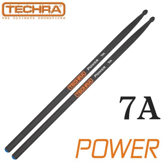 [★드럼채널★] Techra Power series 7A Drum Stick (Gloss Fiber)