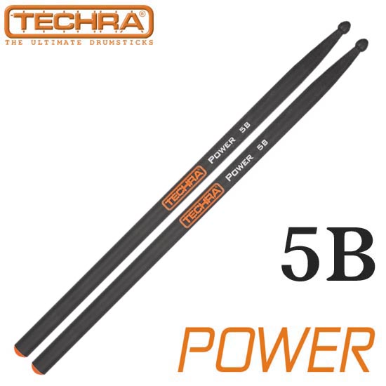 [★드럼채널★] Techra Power series 5B Drum Stick (Gloss Fiber)