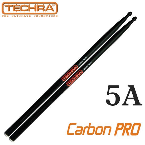 Techra 카본 프로 시리즈 드럼스틱 5A (Carbon Fiber)