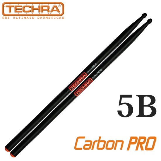 Techra 카본 프로 시리즈 드럼스틱 5B (Carbon Fiber)
