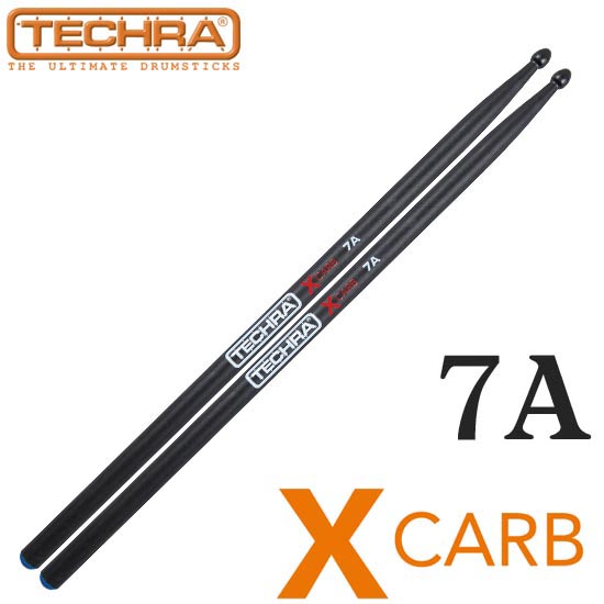 Techra X Carb 7A Drum Stick (초강도 경량 드럼 스틱) (Carbon Fiber)