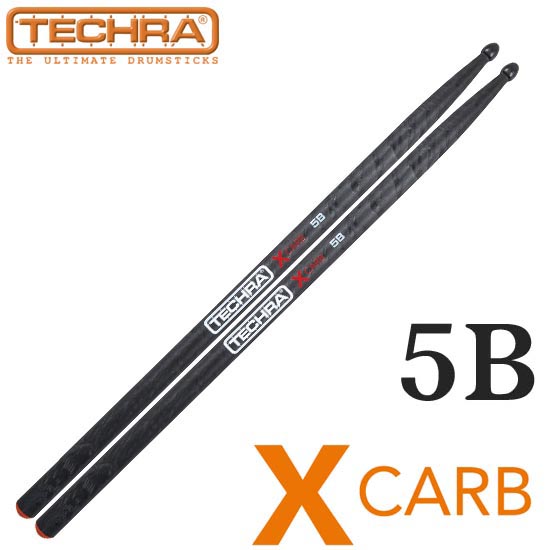 Techra X Carb 5B Drum Stick (초강도 경량 드럼 스틱) (Carbon Fiber)